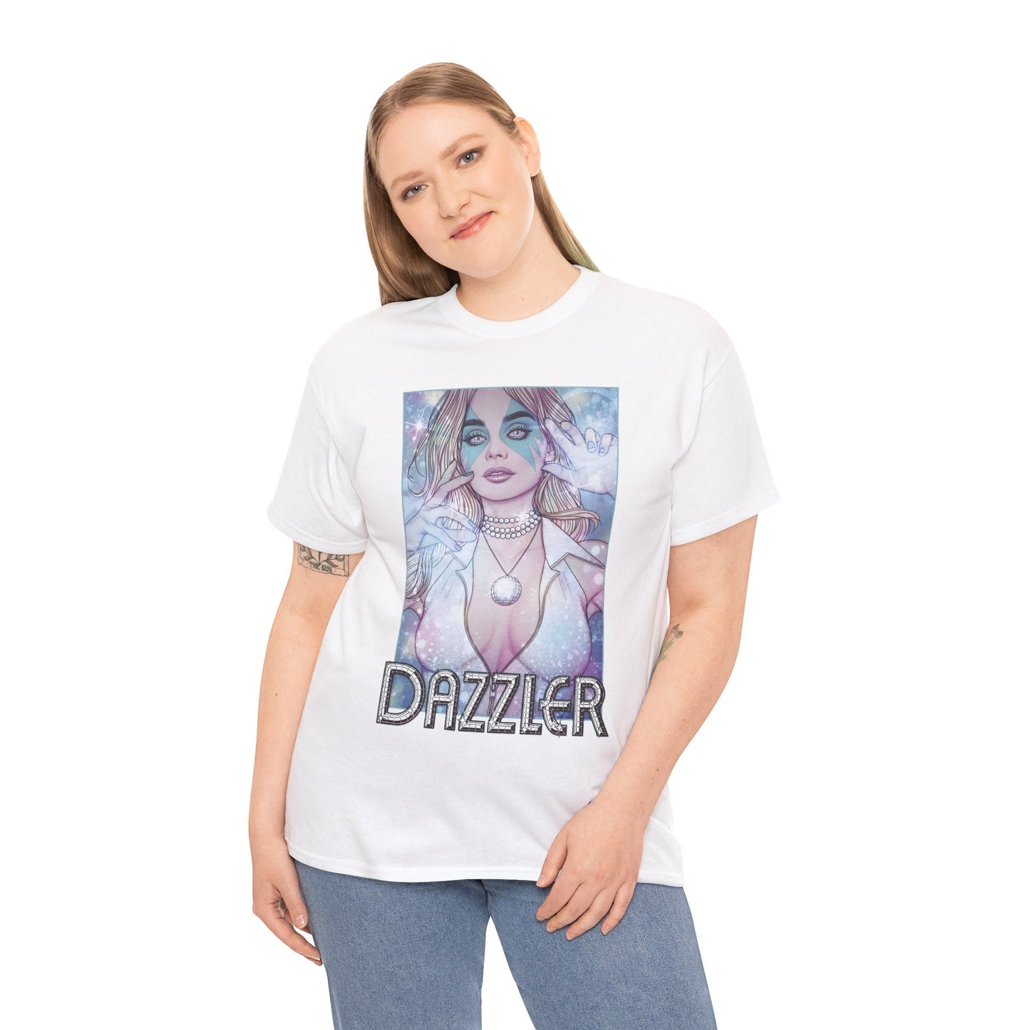 Dazzler T-Shirt - Jenny Frison Art - X-Men Member, Pop Star Mutant - Alison Blaire - Marvel Comics
