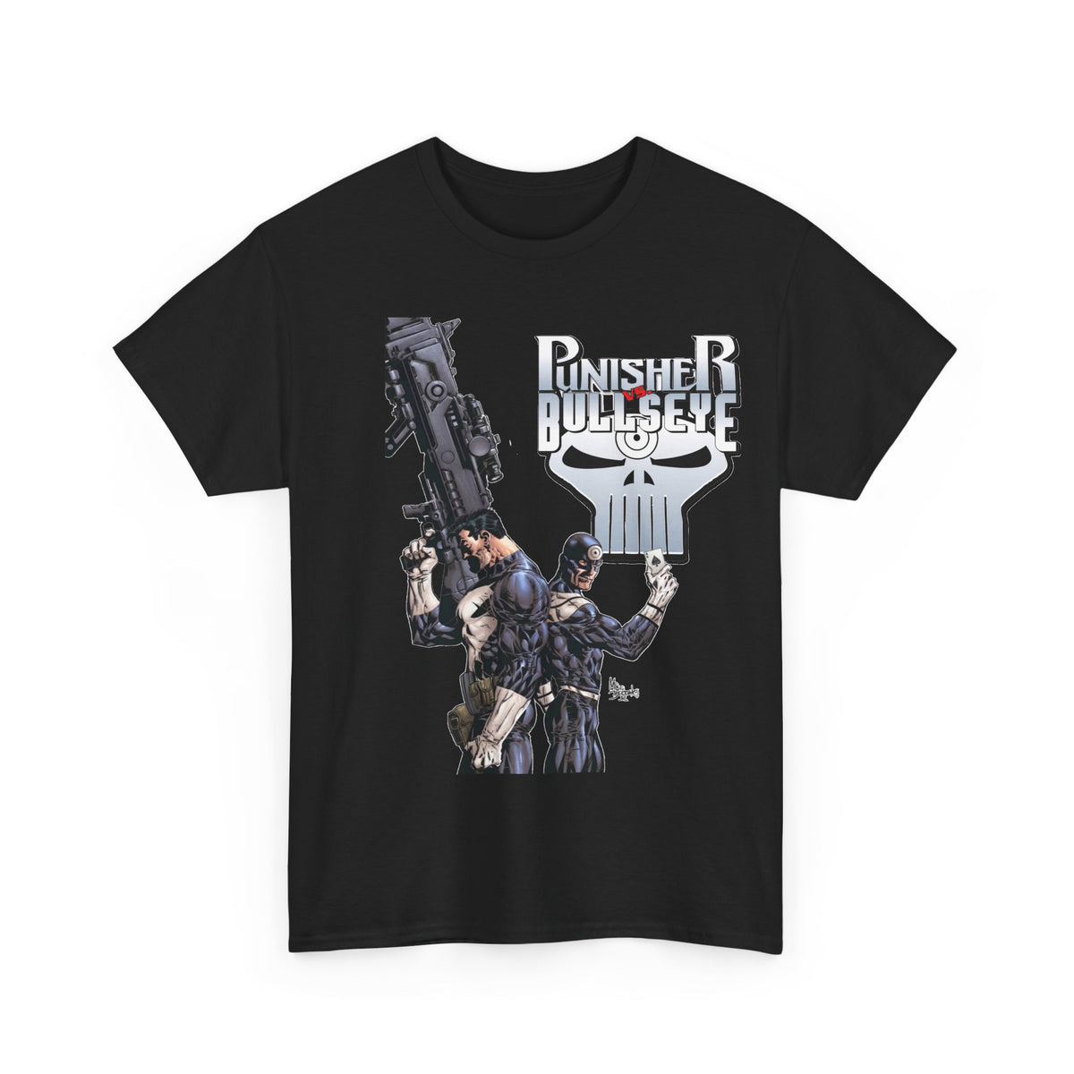 Punisher Vs Bullseye T-Shirt -Mike Deodato Jr Art - Marvel Comics