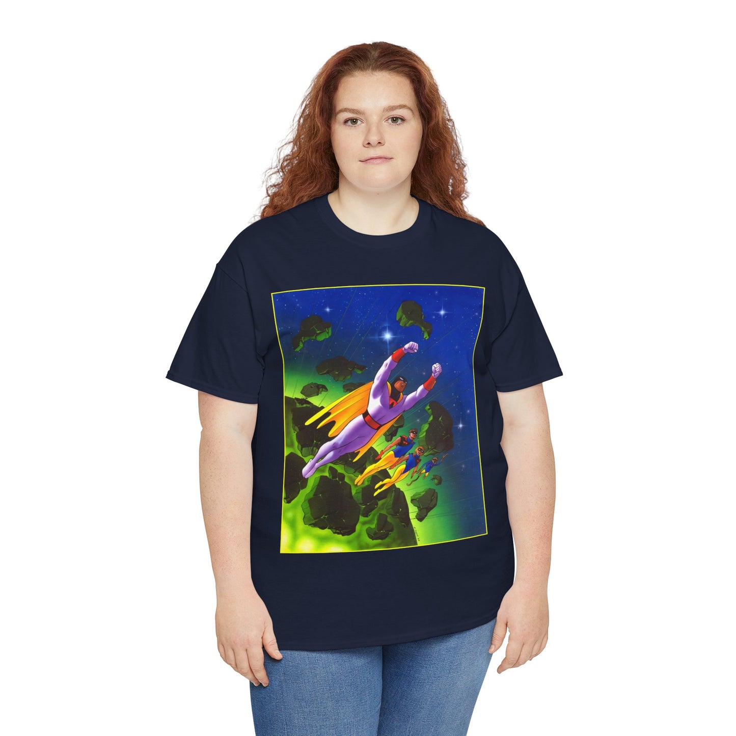 Space Ghost T-Shirt - Steve Rude Art - Jan, Jace, Blip - Gorgeous Art of 1960s Cartoon Icon