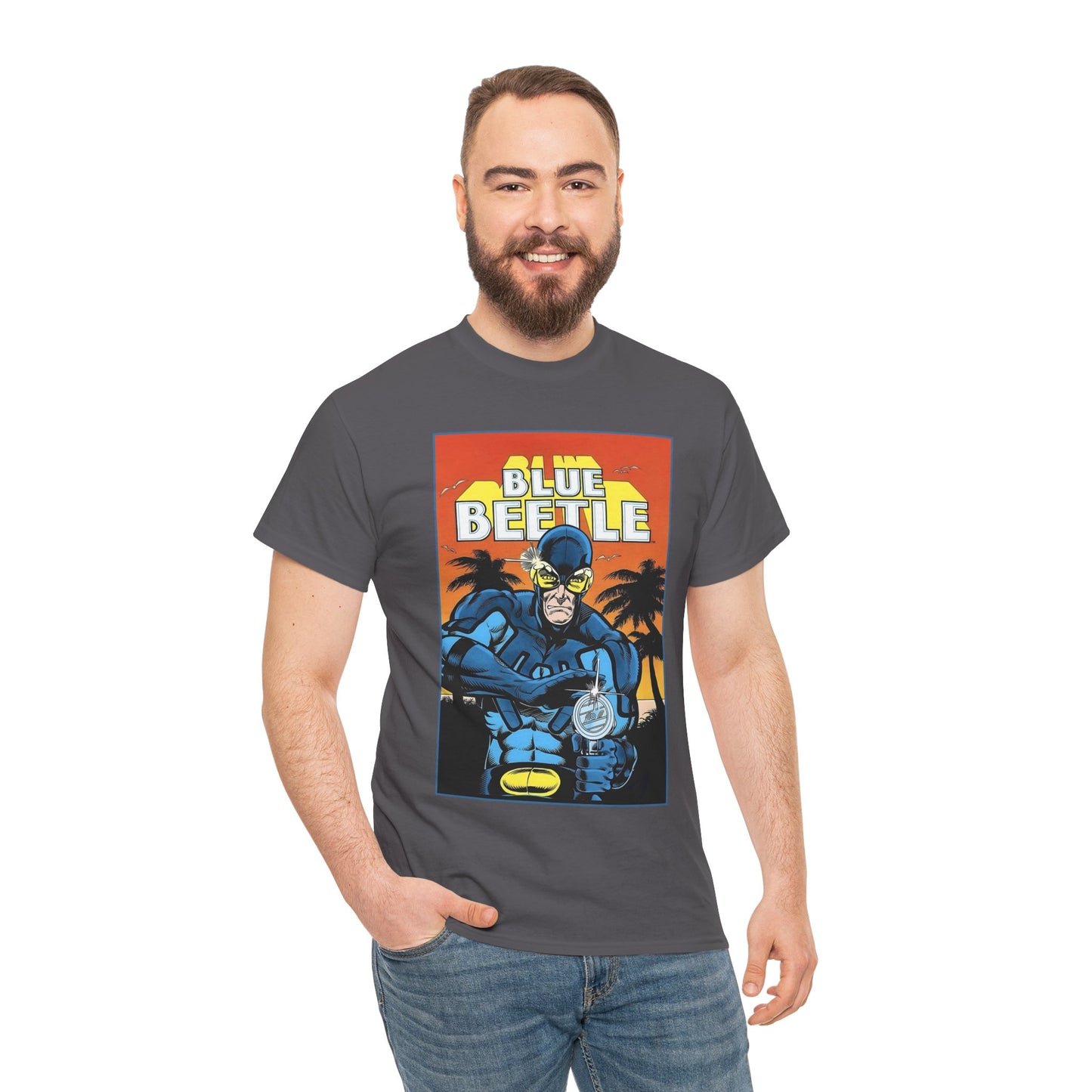 Blue Beetle T-Shirt - Ted Kord - 1980s DC Series - DC Comics