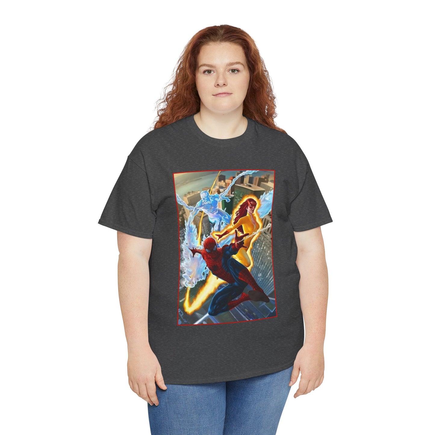 Spider-Man & His Amazing Friends T-Shirt - Firestar, Iceman - Marvel Comics