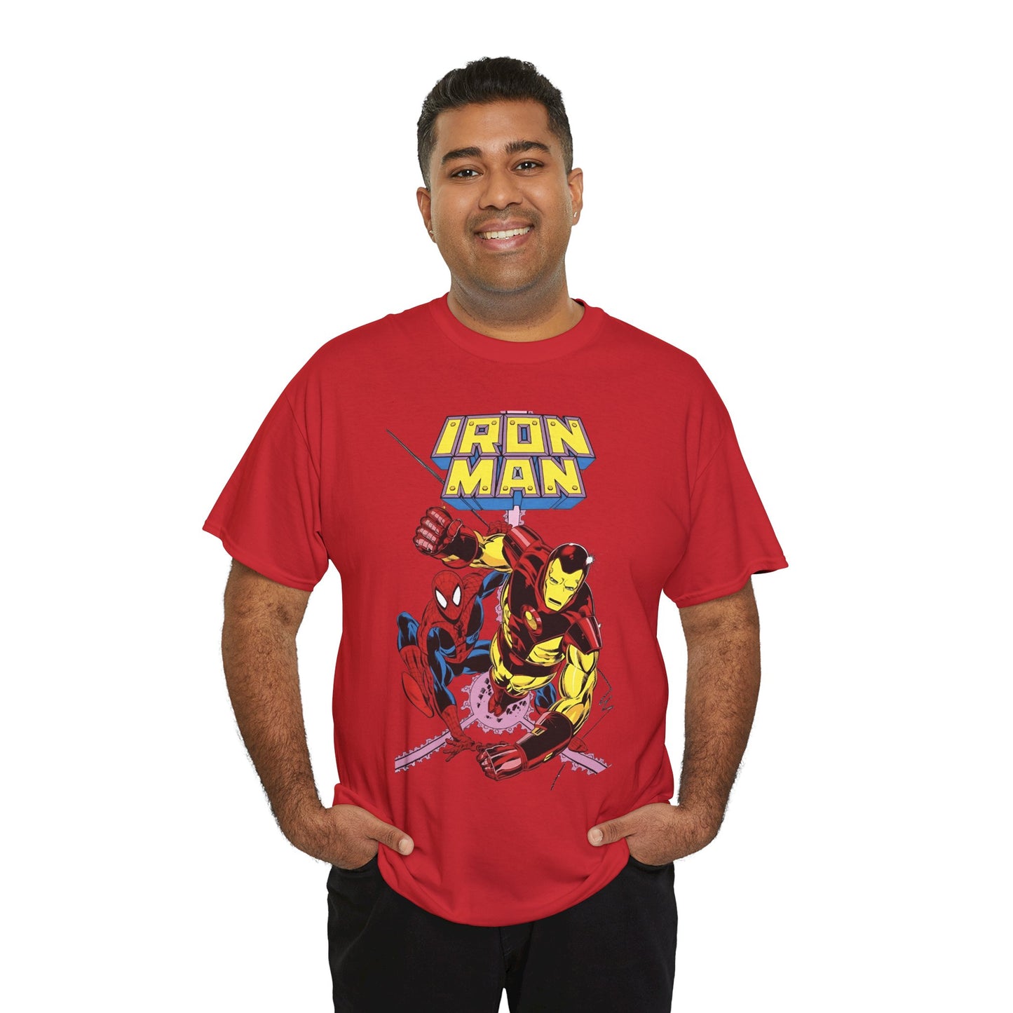 Iron-Man & Spider-Man T-Shirt - Butch Guice Art - Marvel Comics