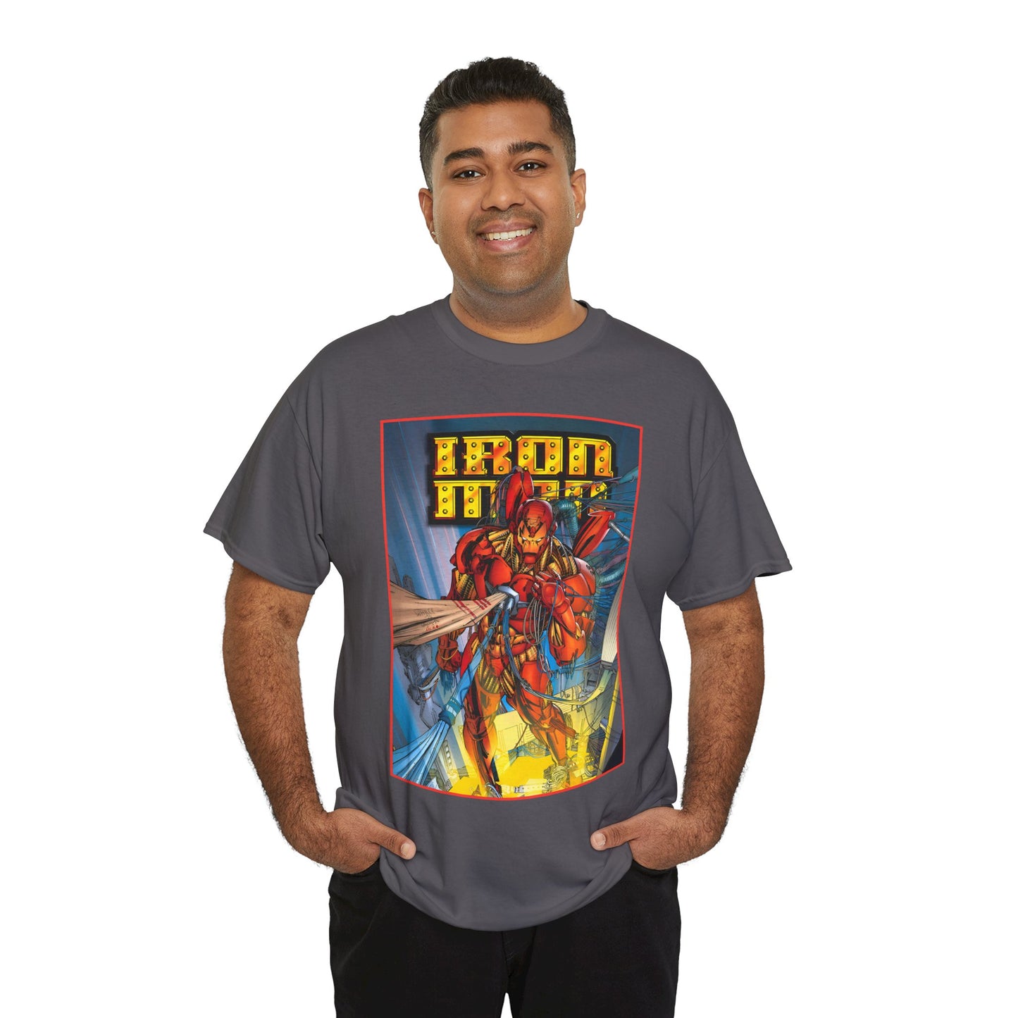 Iron Man T-Shirt - Heroes Reborn Whilce Portacio Art - Popular Marvel Comics Series - Tony Stark