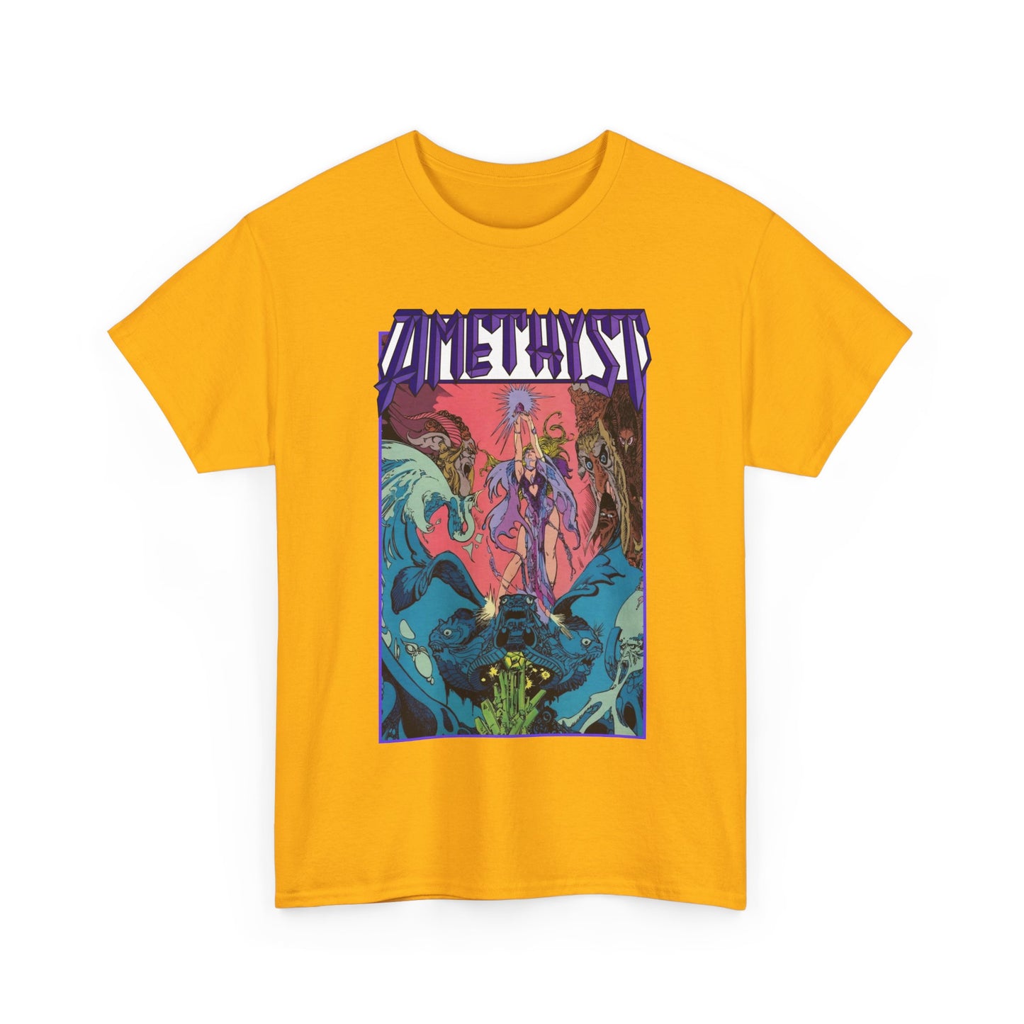 Amethyst T-Shirt - Esteban Maroto Art - Princess of Gemworld - 1980s Series - DC Comics