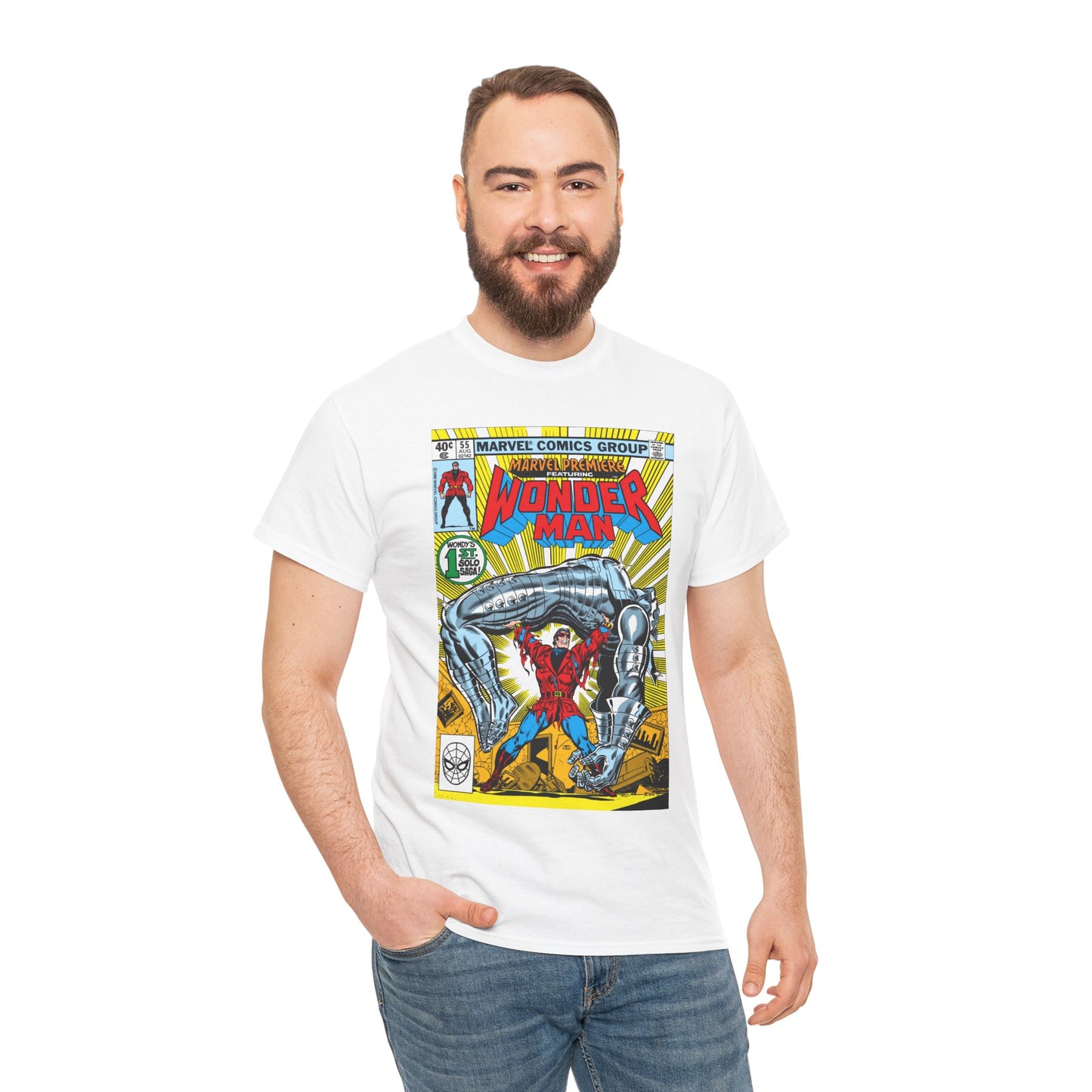 Wonder Man T-Shirt - Marvel Premiere #55 Cover Art - Avengers Member - Marvel Comics