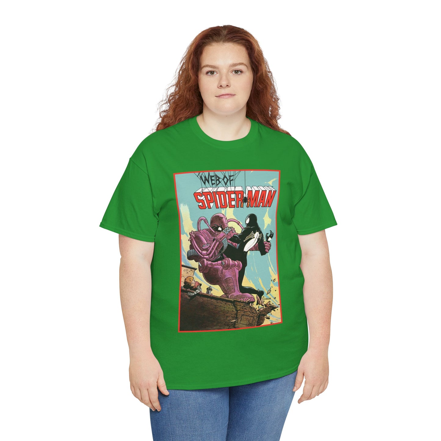Web of Spider-Man T-Shirt - Charles Vess Art - Peter Parker, Black Symbiote Suit - Webslinger