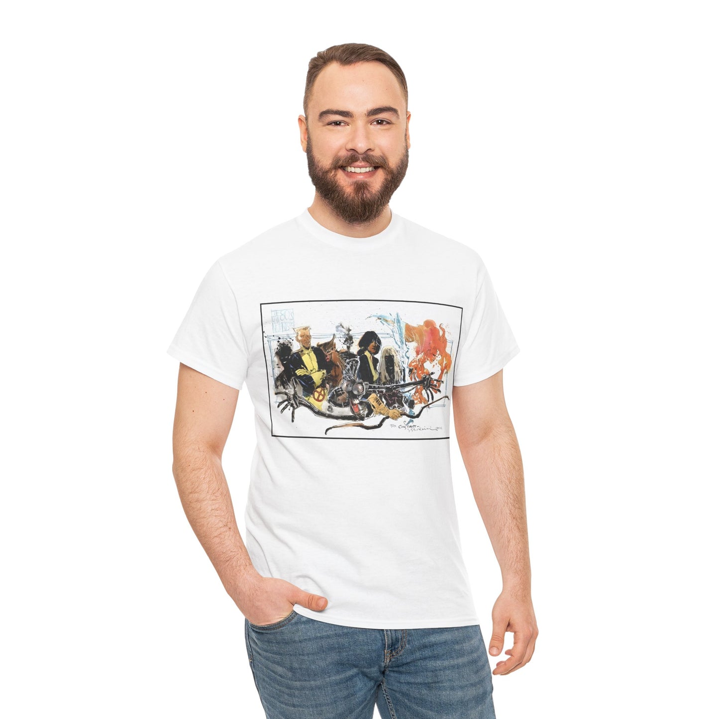New Mutants T-Shirt - Bill Sienkiewicz Art - X-Men Team - Marvel Comics