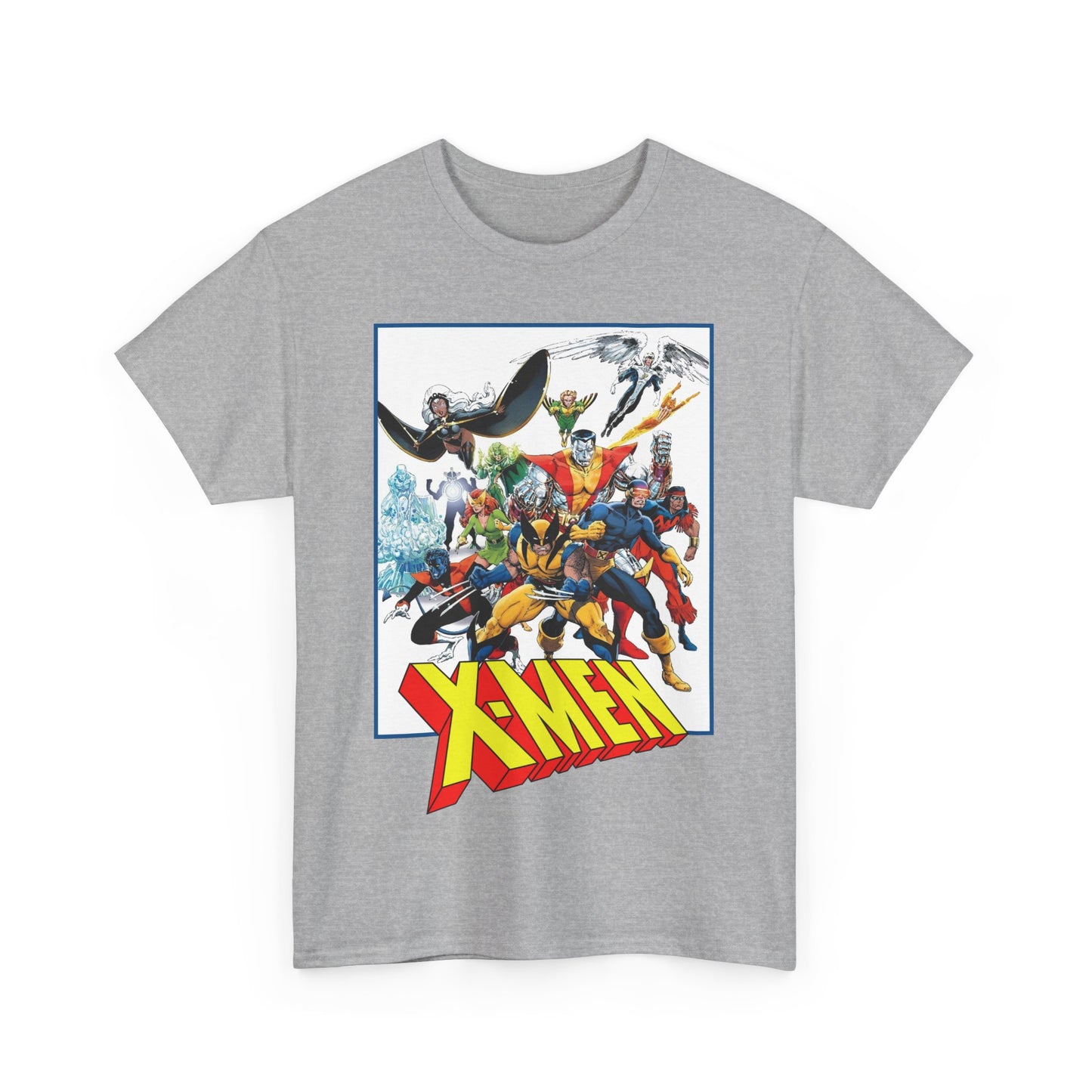 X-Men T-Shirt - Classic Arthur Adams Art - Marvel Comics - Wolverine, Colossus, Storm, Cyclops, Nightcrawler, Iceman