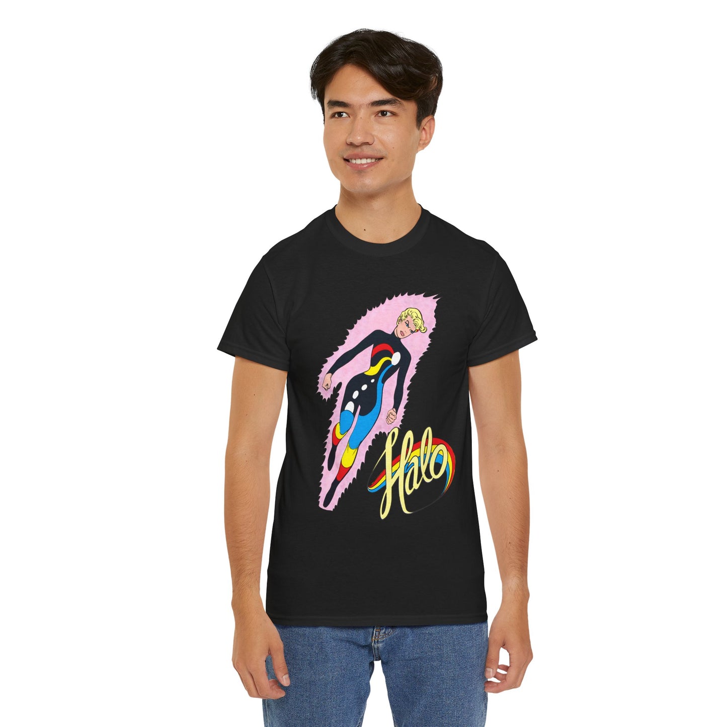 Halo T-Shirt - Jim Aparo Art - Batman & the Outsiders Team Member - DC Comics