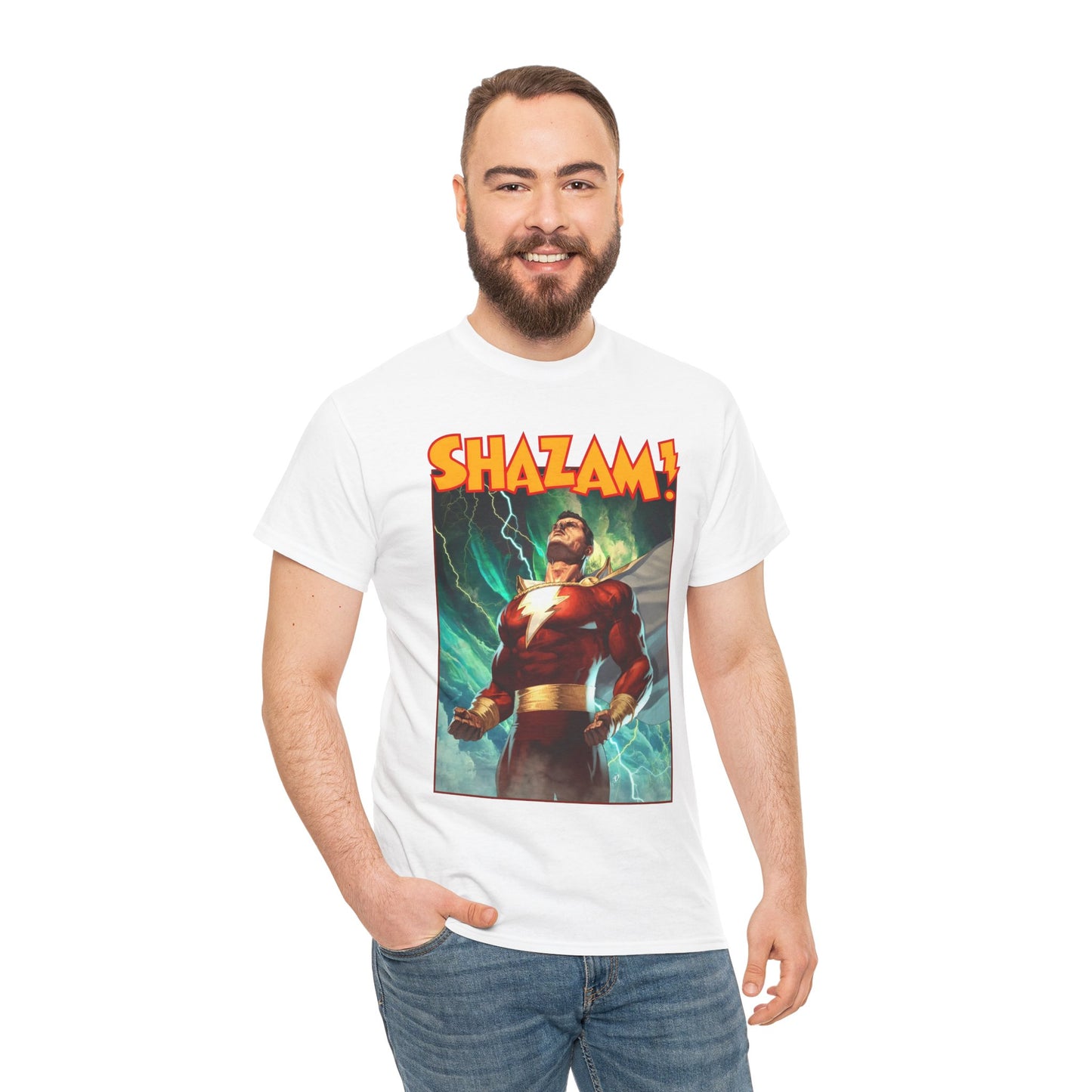 Shazam (Captain Marvel) T-Shirt - Ariel Olivetti Art - DC Comics