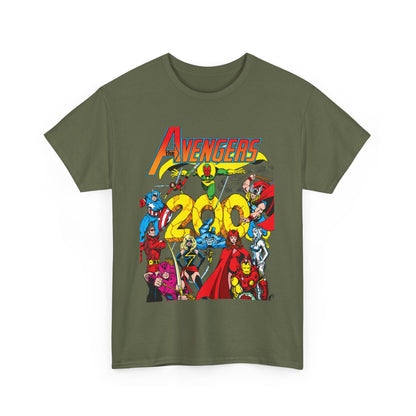 Avengers T-Shirt - George Perez Art - #200 Cover - Thor, Scarlet Witch, Iron Man, Vision, Hawkeye, Beast, Jocasta, Wasp, Captain America, Wonder Man