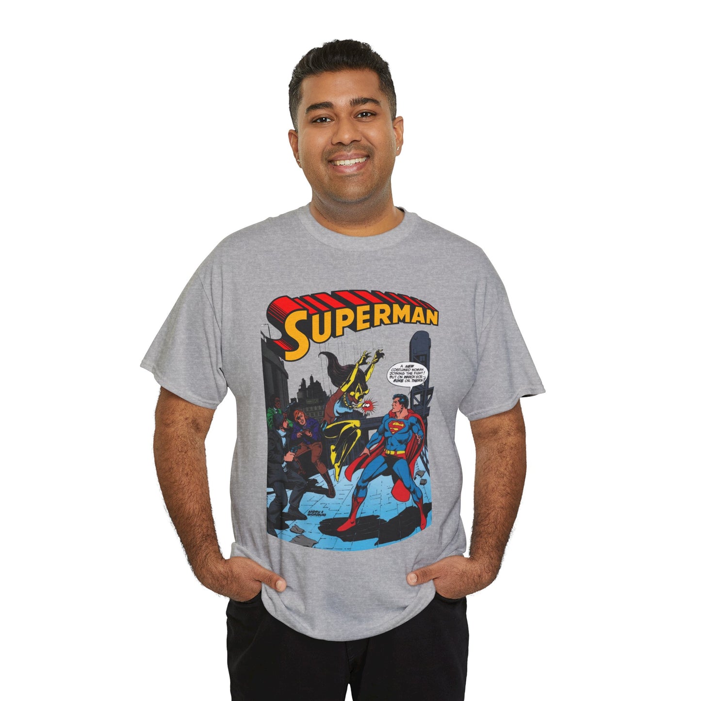 Superman T-Shirt - Ross Andru Art - First Appearance of Vixen in Action Comics #521 - DC Comics