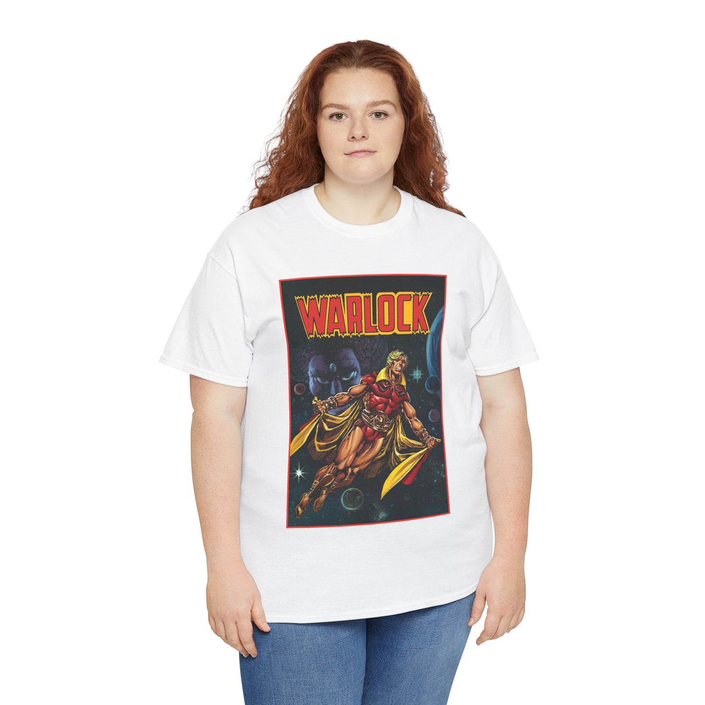 Warlock T-Shirt - Jim Starlin Art - Marvel Comics - Cosmic Superhero - The Enclave - Him