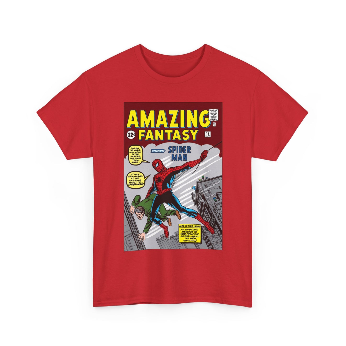 Amazing Fantasy #15 T-Shirt - Steve Ditko Art - 1st Appearance of Spider-Man - 2026 Movie - Marvel Comics