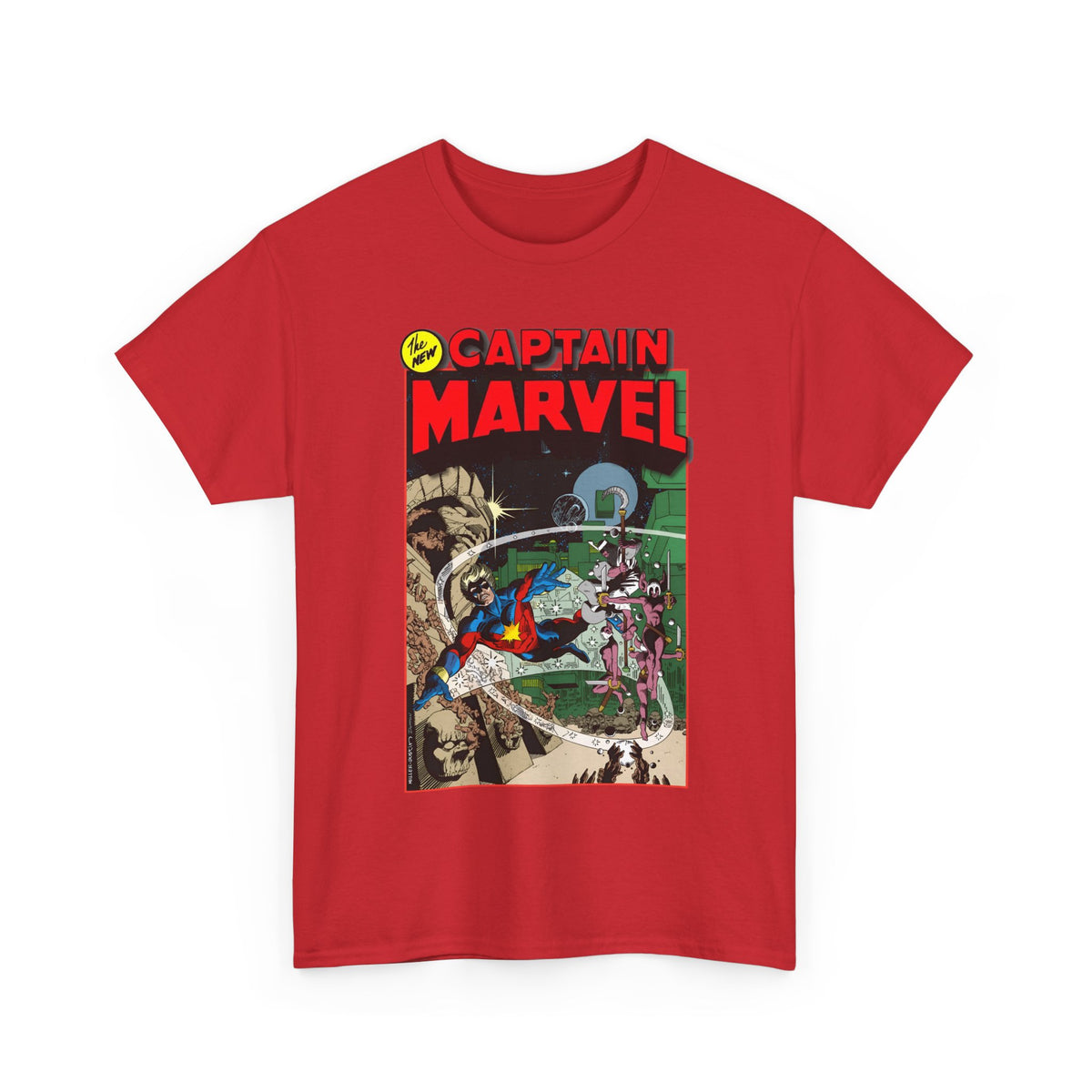 Captain Marvel T-Shirt - Frank Miller Art - Spotlight #8 Cover Art - Marvel Comics