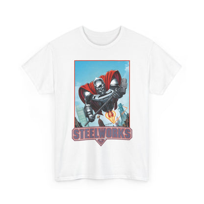 Steelworks T-Shirt - Jon Bogdanove Art - John Henry Irons - Superman Family - DC Comics