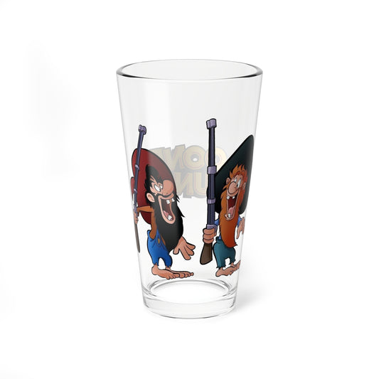 The Martin Brothers Pint Glass, 16oz - Looney Tunes Cartoon - Hillbilly Hare - Bugs Bunny Foes