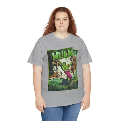 Incredible Hulk T-Shirt - Joe Jusko Art - Hulk Fighting Lions and Tigers - Marvel Comics