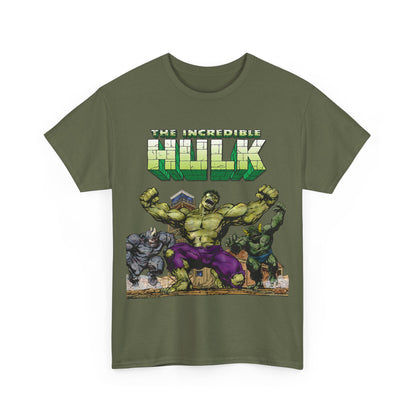 Incredible Hulk T-Shirt - Classic John Byrne Art - Rhino, Abomination - Marvel Comics - Bruce Banner