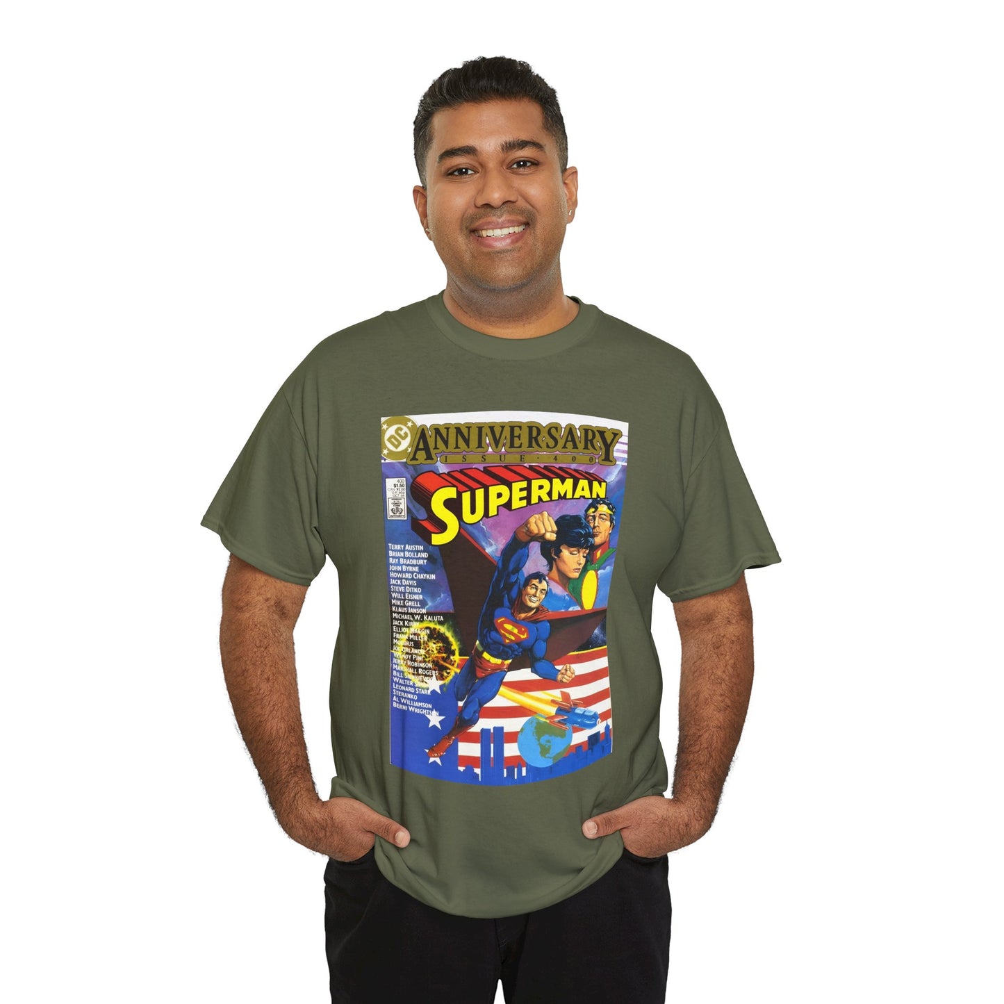 Superman #400 T-Shirt - Howard Chaykin & Frank Miller Art - Jor-El, Lara, Krypton - DC Comics