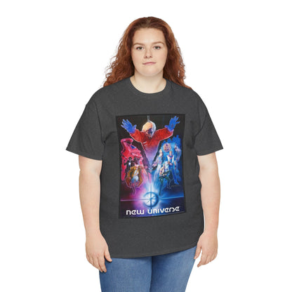 New Universe T-Shirt - Bill Sienkiewicz Art - Star Brand, Night Mask, Justice, DP7, Psi-Force, Kickers Inc - Marvel Comics