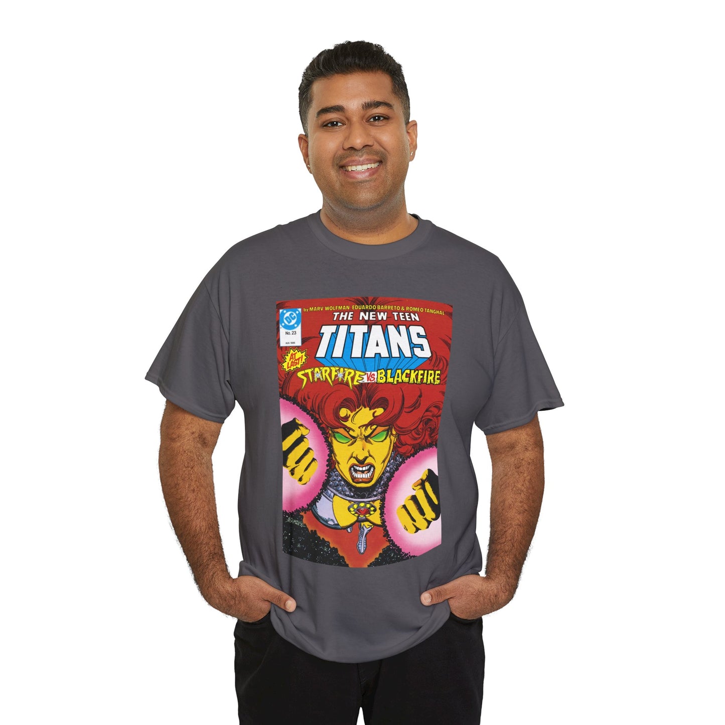 Starfire T-Shirt - George Perez Art - New Teen Titans #23 Cover - DC Comics
