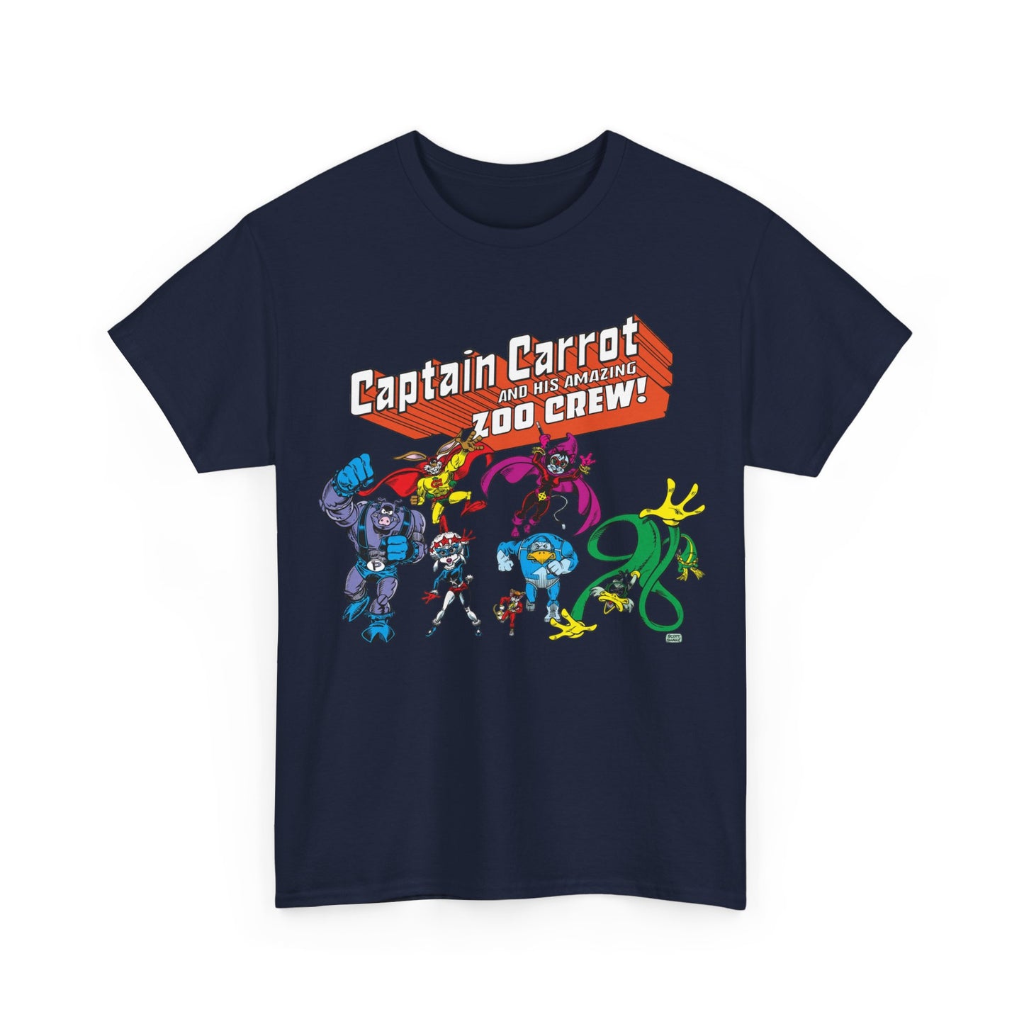 Captain Carrot & the Zoo Crew T-Shirt - 1980s Funny Animal Comic Series - DC Comics