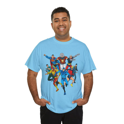 Charlton Characters T-Shirt - DC Comics - Captain Atom, Peacemaker, The Question, Blue Beetle, Judomaster