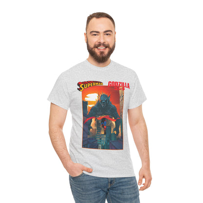 Superman Vs Godzilla T-Shirt - DC Comics - Man of Steel Vs the King of the Monsters
