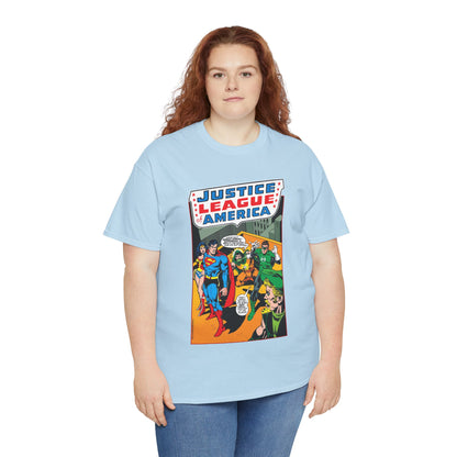 Justice League of America T-Shirt - Dick Dillin Art - Superman, Wonder Woman, Green Arrow, Green Lantern - DC Comics