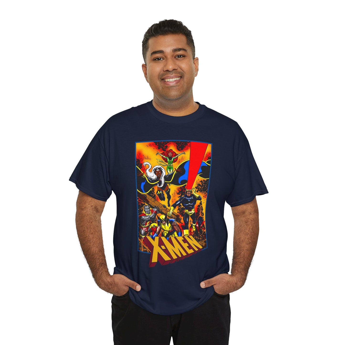 X-men T-Shirt - John Byrne Art - Phoenix, Wolverine, Cyclops, Storm, Nightcrawler, Colossus - Marvel Comics