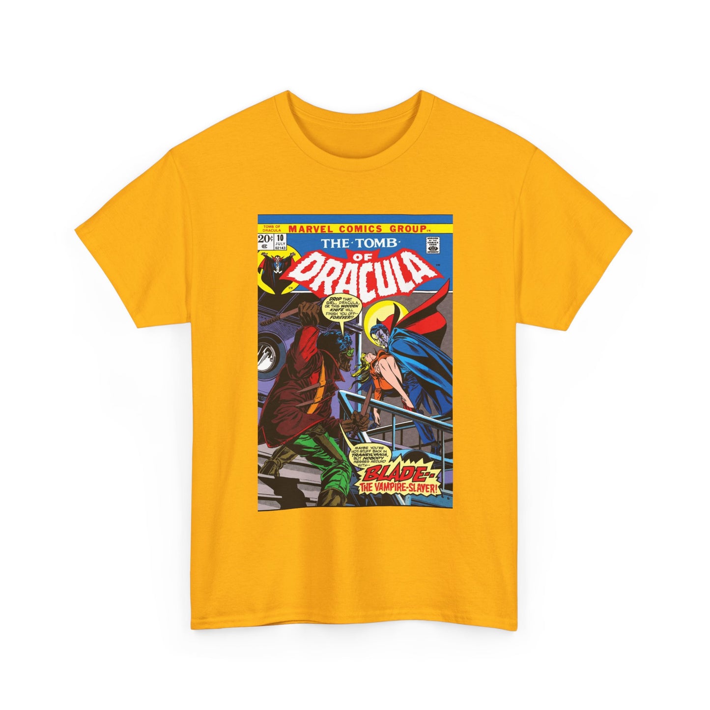 Tomb of Dracula T-Shirt - #10, First Appearance of Blade, Vampire Hunter - Marvel Comics