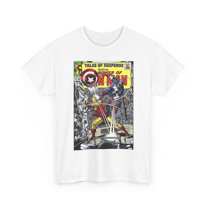Tales of Suspense T-Shirt - George Perez #58 Cover Homage Art - Captain America & Iron Man - Marvel Comics