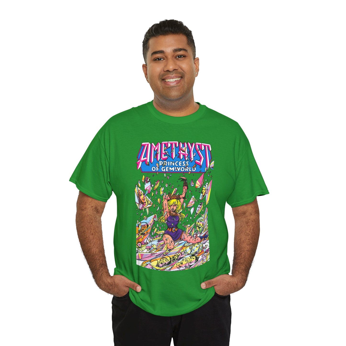 Amethyst Princess of Gemworld T-Shirt - George Perez Art - Lord Topaz, Dark Opal, Granch, Citrina - DC Comics