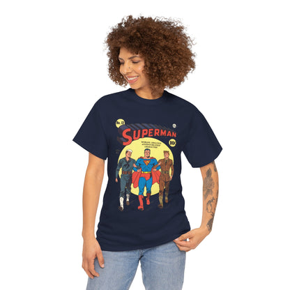 Superman T-Shirt - #12 Cover Art - Golden Age Classic - WWII Support - Iconic Image - DC Comics
