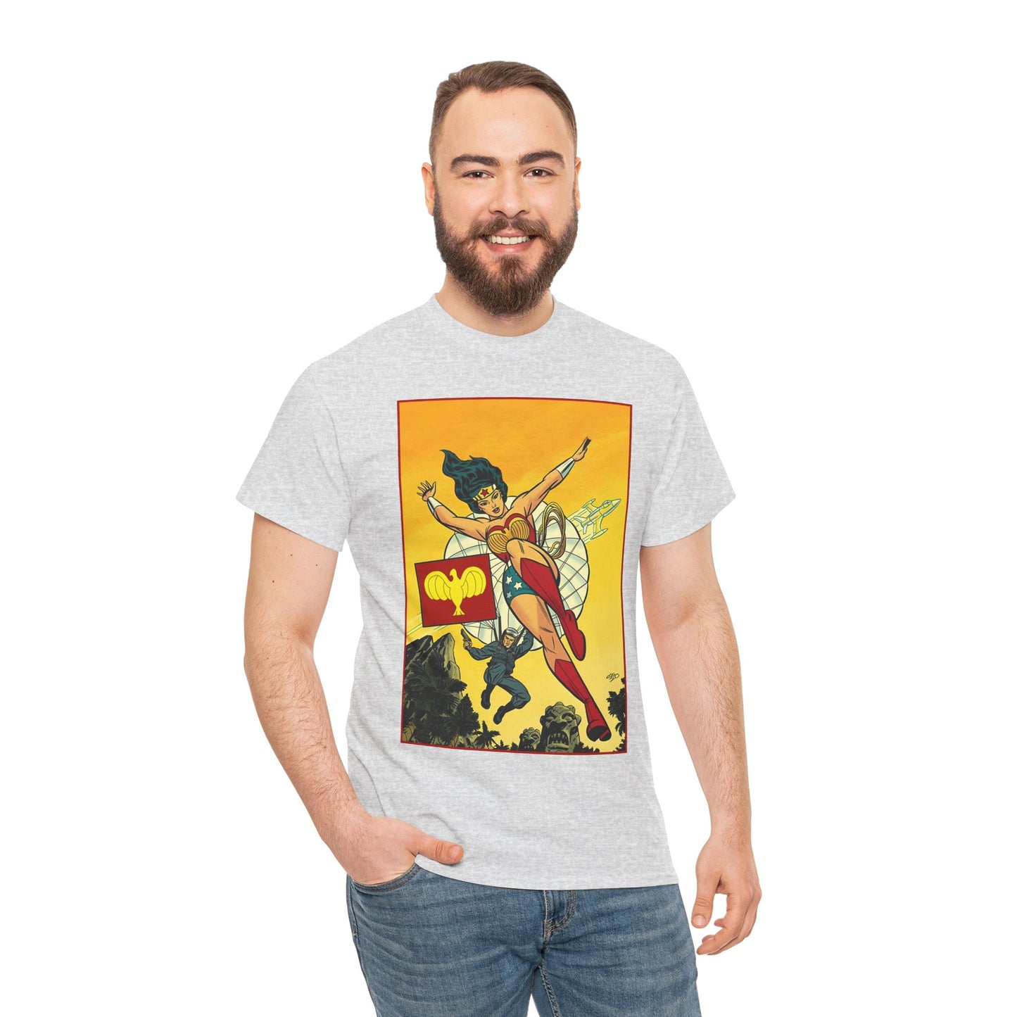 Wonder Woman T-Shirt - Michael Cho Art - Golden Age Art Theme - Steve Trevor - DC Comics