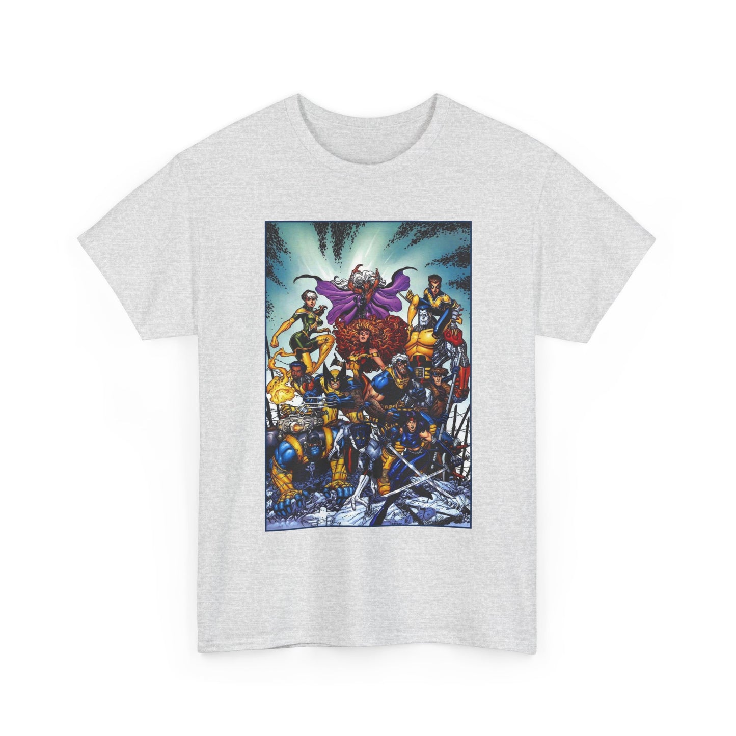 X-Men Revolution T-Shirt - Arthur Adams Art - Jean Grey, Storm, Wolverine, Cable, Rogue, Beast, Colossus, Gambit, Nightcrawler, Psylocke, Thunderbird III - Marvel Comics