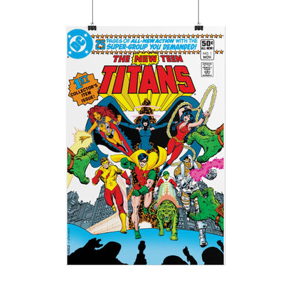New Teen Titans Rolled Poster - George Perez Art - DC Comics - #1 Cover - Multiple Sizes Up to 24"x36"