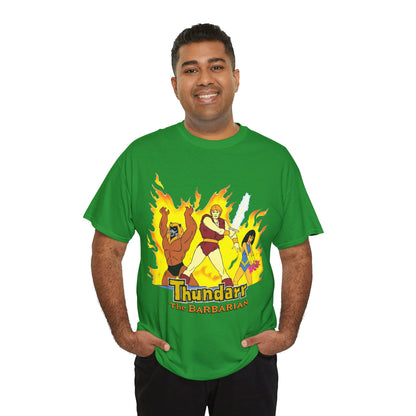 Thundarr the Barbarian T-Shirt - Princess Ariel, Ookla the Mok - Ruby-Spears Saturday Morning Cartoon - 1980s