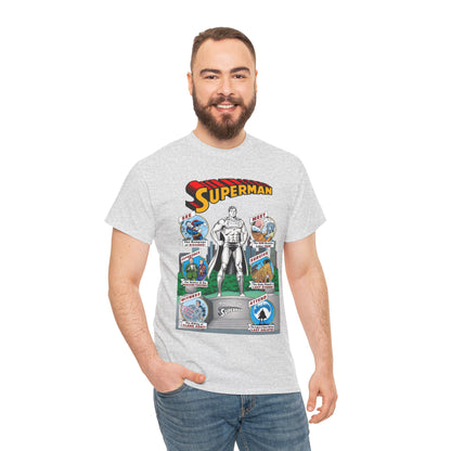 Superman T-Shirt - Curt Swan Art - Whatever Happened to the Man of Tomorrow? - Brainiac, Lex Luthor, Bizarro, Toyman, Daily Planet - Alan Moore Story - DC Comics