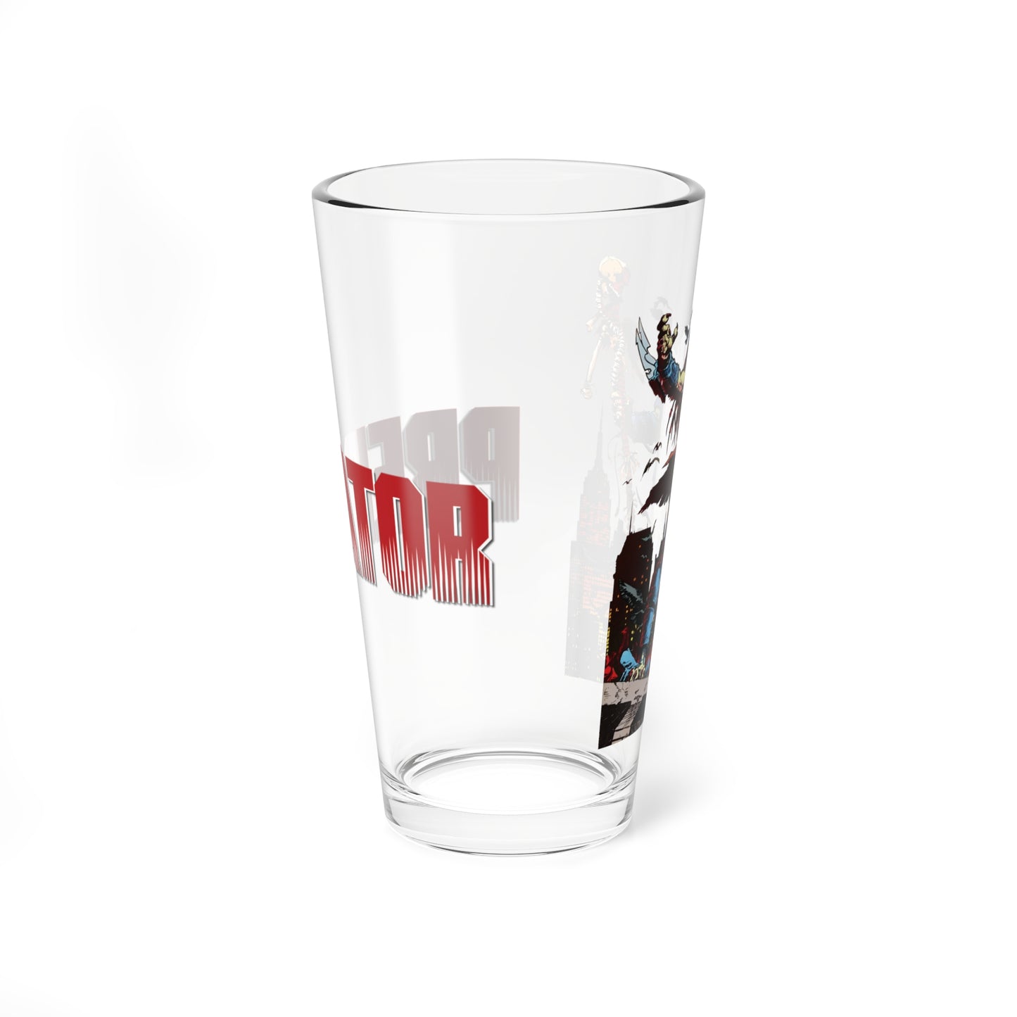 Predator Pint Glass, 16oz - Chris Warner Art - Concrete Jungle Cover - Dark Horse Comics