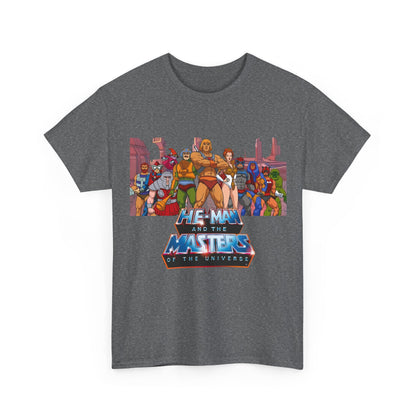 Masters of the Universe T-Shirt - He-Man, Man-At-Arms, Teela, Orko, Fisto, Moss Man, Ram Man - 1980s Filmation Art