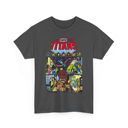 New Teen Titans T-Shirt - George Perez Art - #8 Cover - A Day in the Life - Robin, Wonder Girl, Cyborg, Starfire, Raven, Changeling, Kid Flash - DC Comics