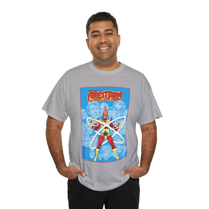 Fury of Firestorm T-Shirt - Pat Broderick Art - The Nuclear Man, Ronnie Raymond - JLA Member - DC Comics