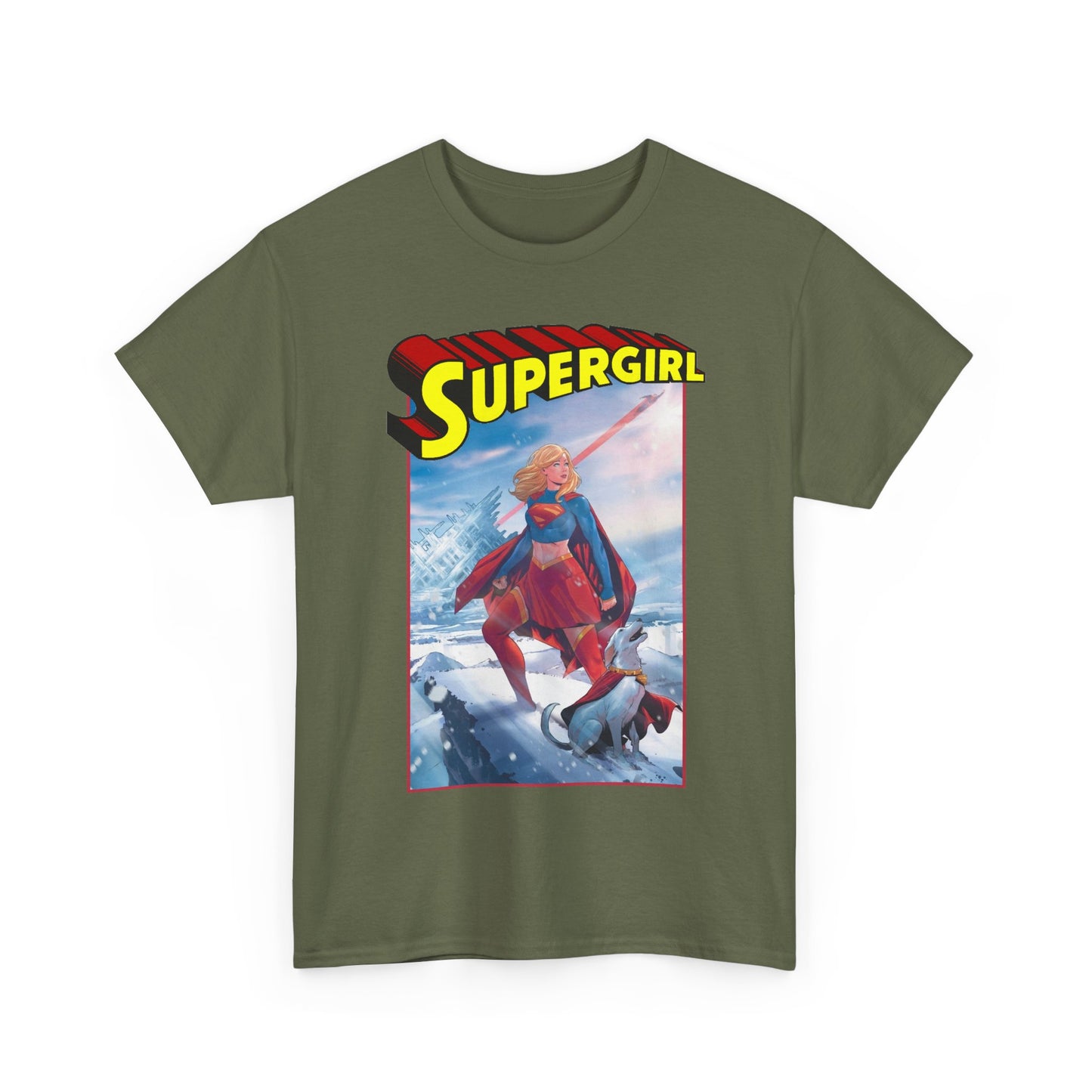 Supergirl & Krypto T-Shirt - Lucas Meyer Art - New 2026 Movie with Milly Alcock - DC Comics