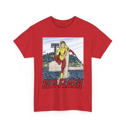 Kid Flash T-Shirt - George Perez Art - Wally West - New Teen Titans Member - Titans Tower - Future Flash - DC Comics