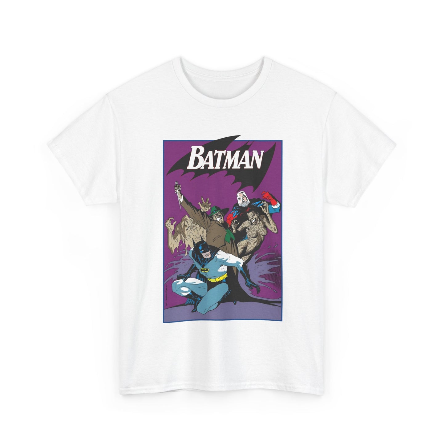 Batman & Clayface T-Shirt - Kevin Nowlan Art - Gotham, Bruce Wayne - DC Comics