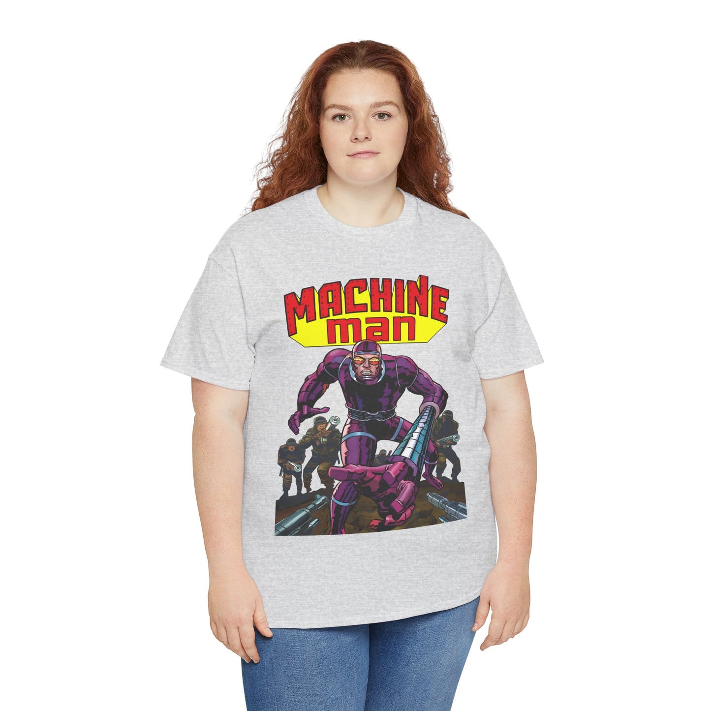 Machine Man T-Shirt - Jack Kirby Creation - Popular 1970s Hero - Marvel Comics