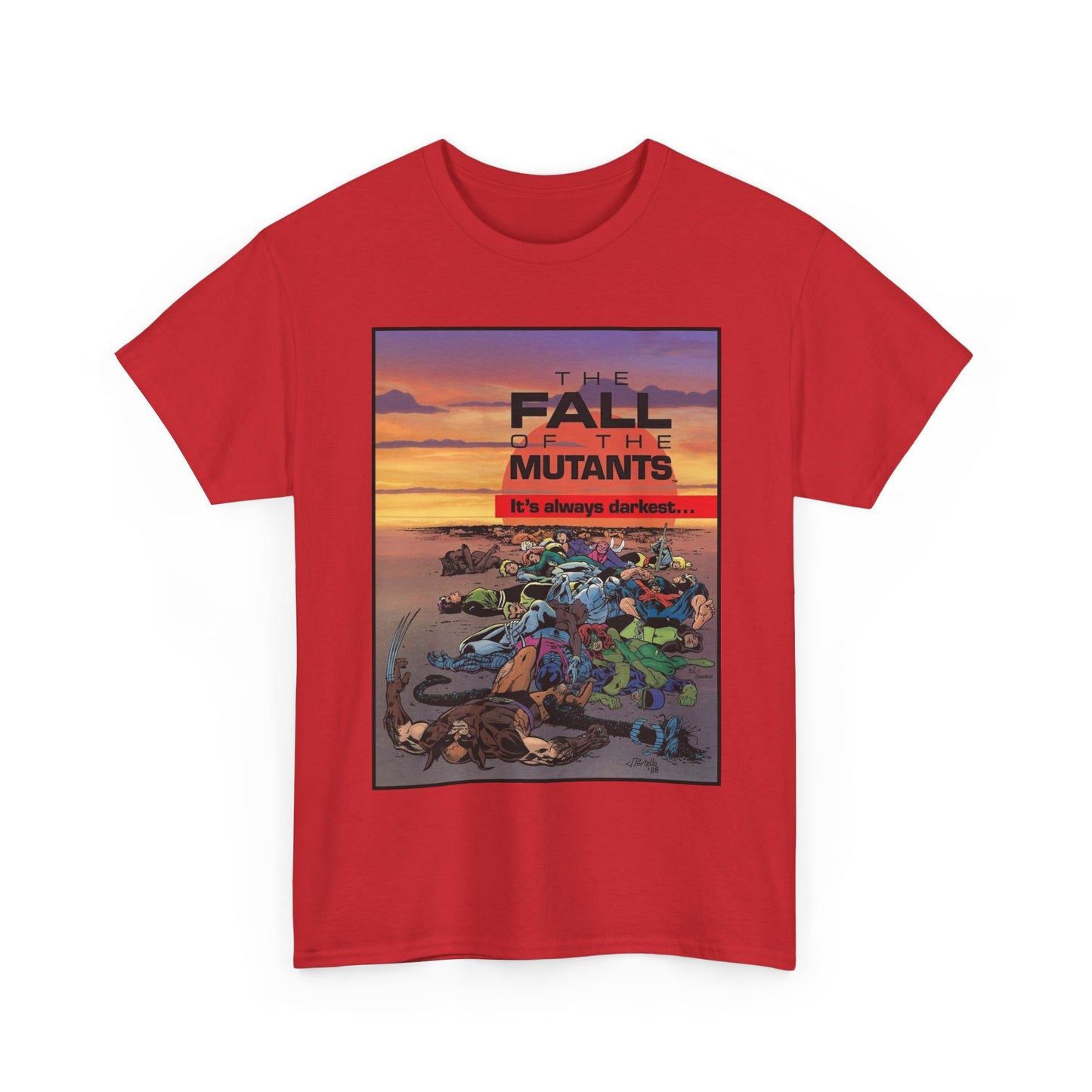 X-Men T-Shirt - Alan Davis Art - Fall of the Mutants Ad - Marvel Comics