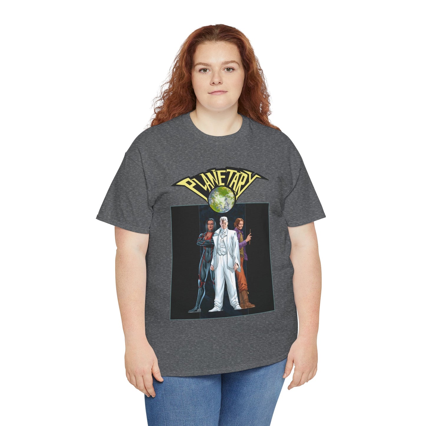 Planetary T-Shirt -  - John Cassaday Art - The Drummer, Jakita Wagner & Elijah Snow - DC Comics/Wildstorm